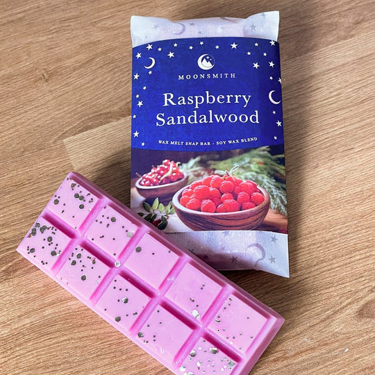 Raspberry Sandalwood Wax Melt Snap Bar