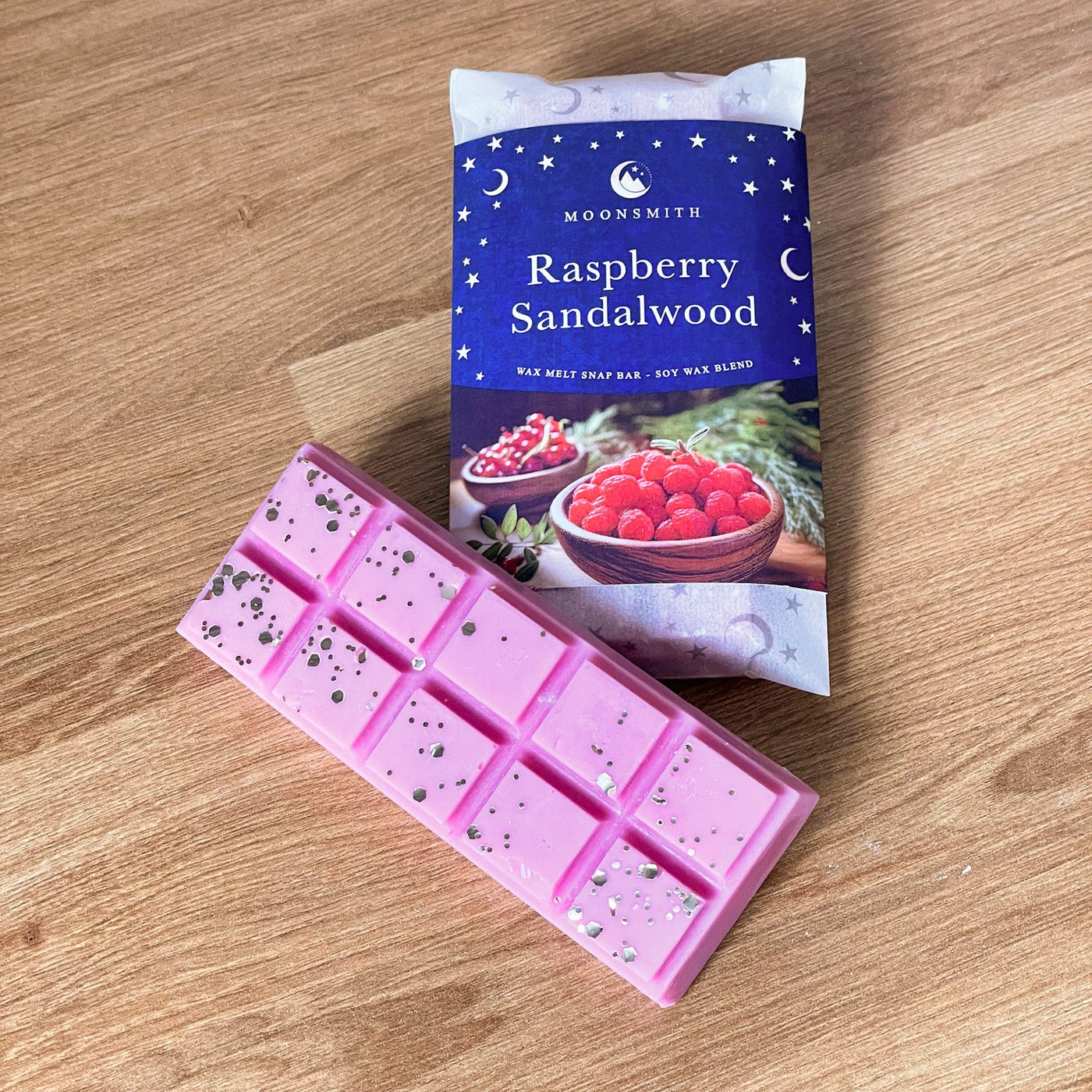 Raspberry Sandalwood Wax Melt Snap Bar