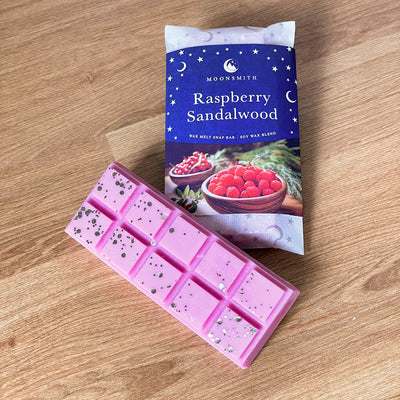 Raspberry Sandalwood Wax Melt Snap Bar
