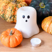 Ghosty (Spooky Season) Wax Melt Burner & 1 free wax melt bar & tealights (Copy)
