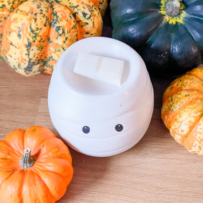 Mummy (Spooky Season) Wax Melt Burner & 1 free wax melt bar & tealights