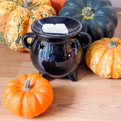 Cauldron (Spooky Season) Wax Melt Burner & 1 free wax melt bar & tealights (Copy) (Copy)
