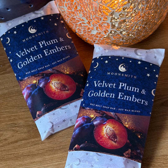 Velvet Plum and Golden Embers Wax Melt Snap Bar