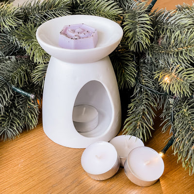 Angel Wings TEALIGHT Wax Melt Burner & 1 free wax melt bar
