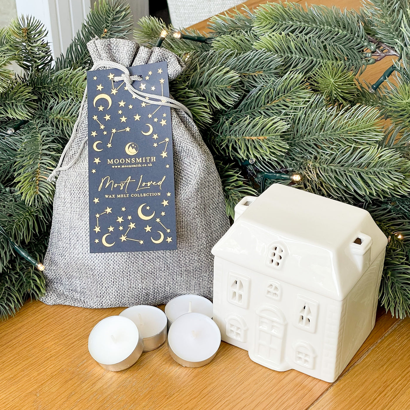 Starter Bundle - Wax Melt Selection Bag & Burner & Tealights