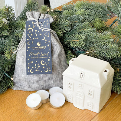 Starter Bundle - Wax Melt Selection Bag & Burner & Tealights
