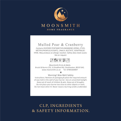 Mulled pear & cranberry Wax Melt Snap Bar